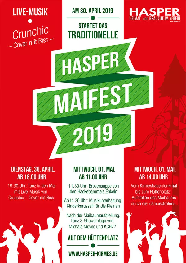 Hasper Maifes, 30. April und 1. Mai 2019